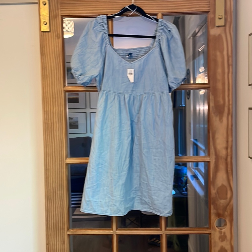 Old Navy Fit and Flare Denim Dress Large